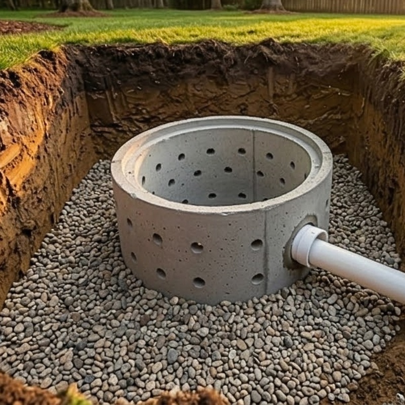 Bee Green Outdoor Living Dry Well Installation
