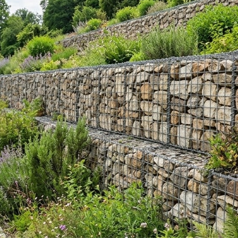 Bee Green Outdoor Living Gabion Wall