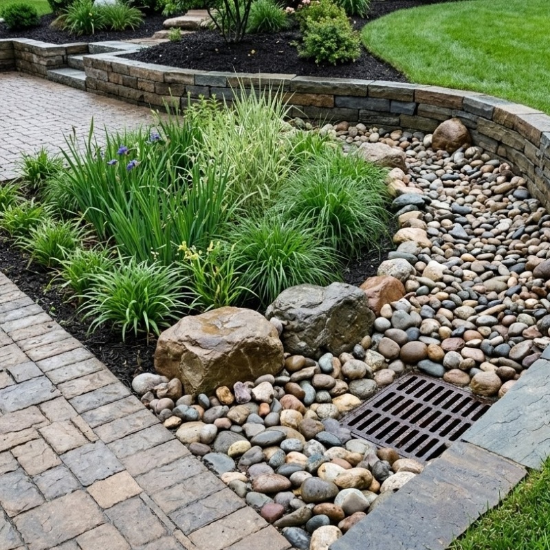 Bee Green Outdoor Living Landscape Drainage
