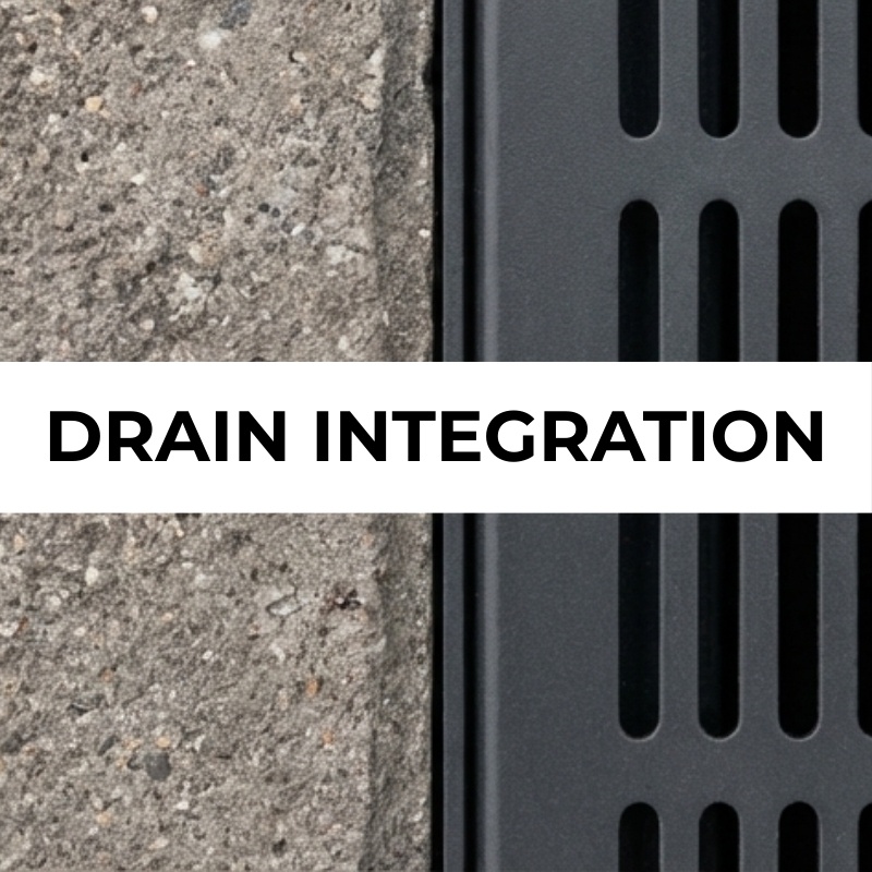 Bee Green Outdoor Living Patio Components Drain Integration