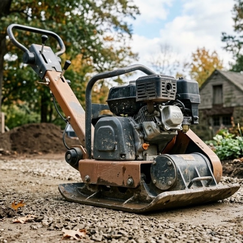 Excavation Services in Northeast Ohio 9 Bee Green Outdoor Living Plate Compactor