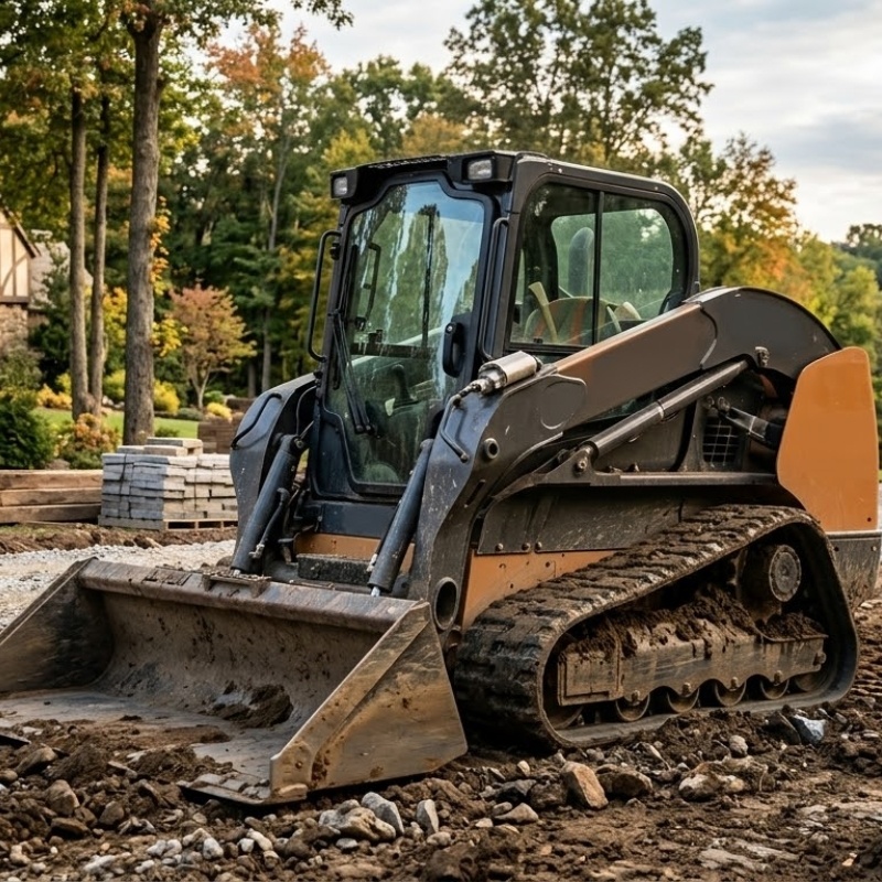 Excavation Services in Northeast Ohio 8 Bee Green Outdoor Living Skid Steer