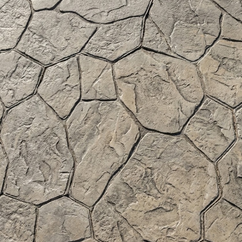 Bee Green Outdoor Living Stamped Concrete Fieldstone Flagstone Pattern