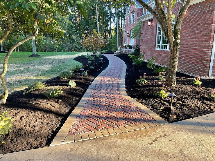new walk landscaping lighting 1