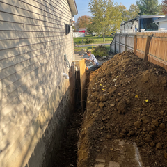 Waterproofing/ and hopes for Sod.