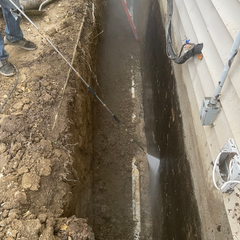 Waterproofing/ and hopes for Sod.