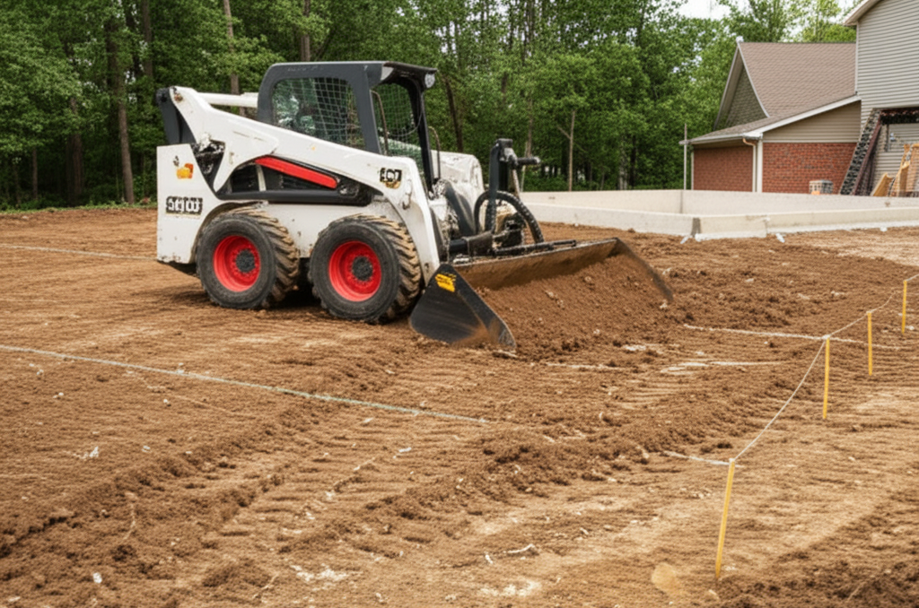 Excavation Services in Northeast Ohio 2 Site Grading - excavation services component by Bee Green Outdoor Living, Northeast Ohio