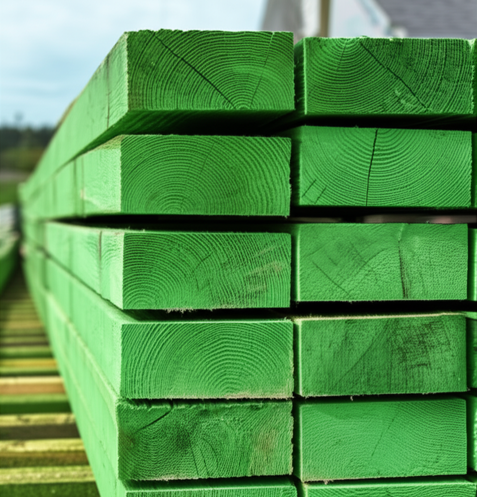 Pressure-Treated Lumber used in pergolas shade structures projects by Bee Green Outdoor Living