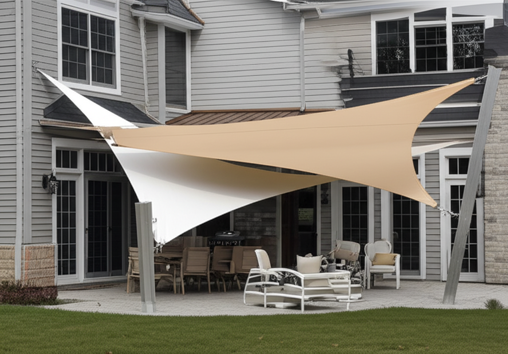 Shade Sails - pergolas shade structures component by Bee Green Outdoor Living, Northeast Ohio