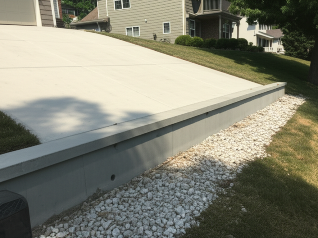 Poured Concrete Walls - retaining walls component by Bee Green Outdoor Living, Northeast Ohio