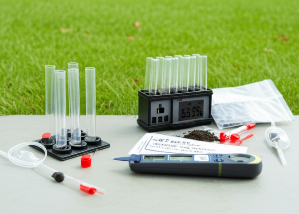 Soil Testing - sod installation component by Bee Green Outdoor Living, Northeast Ohio