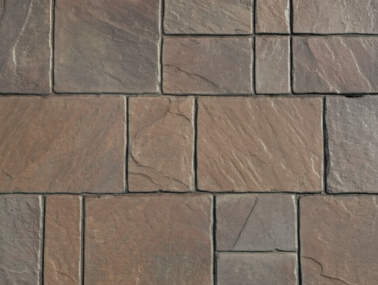 Ashlar Slate Pattern - stamped concrete component by Bee Green Outdoor Living, Northeast Ohio