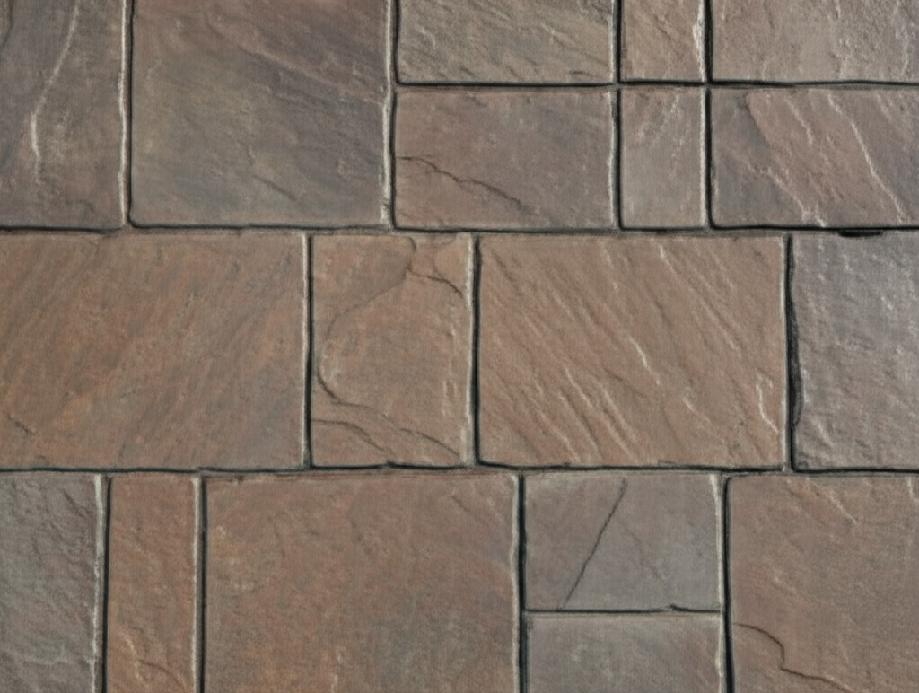 Ashlar Slate Pattern - stamped concrete component by Bee Green Outdoor Living, Northeast Ohio