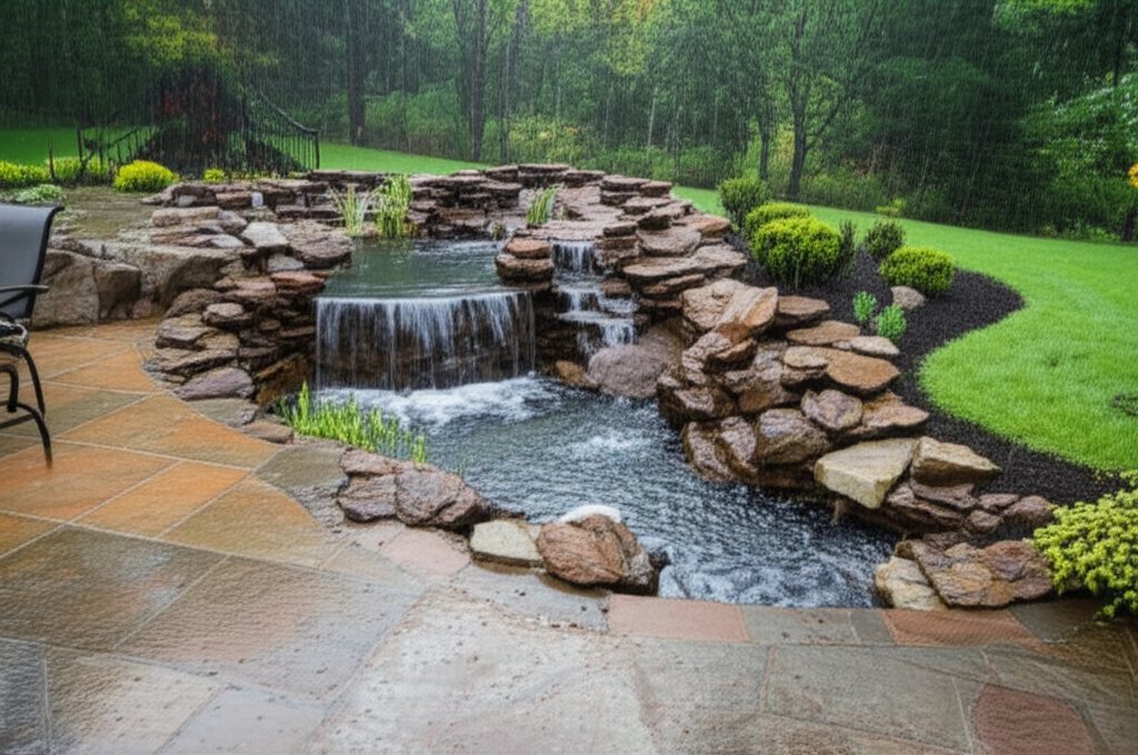 Drainage Integration - water features component by Bee Green Outdoor Living, Northeast Ohio
