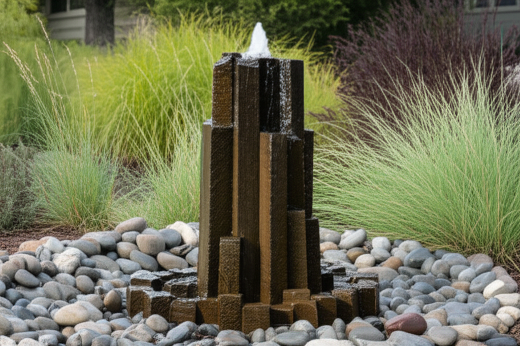 Natural Stone Fountains - water features component by Bee Green Outdoor Living, Northeast Ohio